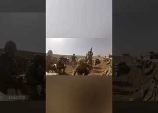 U S Army 120mm Mortar During Live Fire Operations In Iraq