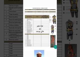 الصحة والسلامة المهنية حزام السلامة