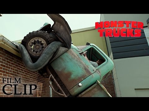 MONSTER TRUCKS Driving On The Roof Clip Paramount Movies