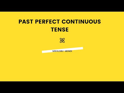 JIFUNZE NYAKATI ZA KIINGEREZA SOMO LA NANE TENSES JIFUNZE NYAKATI ZA KIINGEREZA SOMO LA NANE TENSES