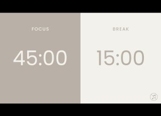45 15 Pomodoro Timer 4 X 45 Min Focus Study Reflection Productivity