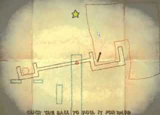 Crayon Physics Deluxe Island 1 Catapult Elegant Solution