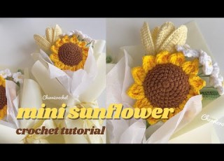Mini Sunflower Crochet Tutorial Beginner Friendly