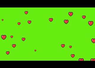  Green Screen Heart Flow Free Green Screen Chroma Key Green Background Greenscreen Chromakey
