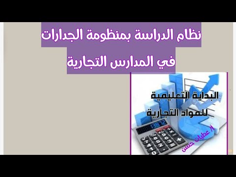 خطة الدراسة في نظام الجدارات للصف الاول الثانوي التجاري شرح نظام الجدارات للمدارس التجارية