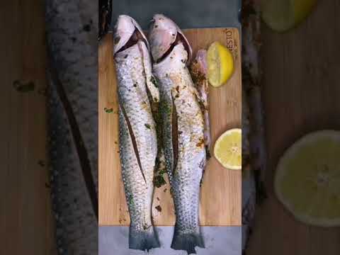 حوت في الفرن باسهل طريقة