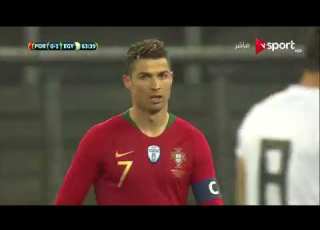 مصر والبرتغال الشناوي ينقذ هدف مؤكد من رونالدو ومدحت شلبي يعلق بص الغل من رونالدو