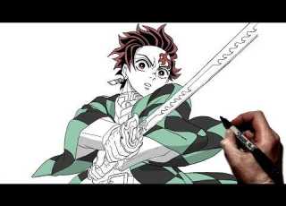  How To Draw Tanjiro Step By Step Demon Slayer