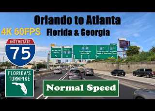  4K Orlando To Atlanta Florida Georgia Interstate 75 North I 75 Florida S Turnpike