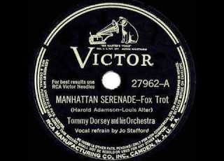 1942 HITS ARCHIVE Manhattan Serenade Tommy Dorsey Jo Stafford Vocal 78 Single Version