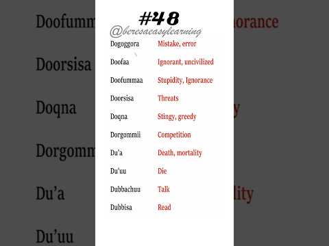 English Oromoo Afaanoromoo Beresaabebe Foryou Beresa Beresaonlineclass Learnenglish