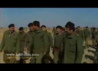  فلم نادر جـدا لصدام حسين في جبهات القتال مع جنوده