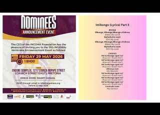 Imibongo Updates Nominee Songwriter Awards