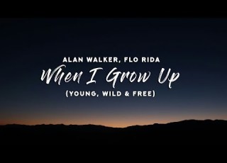 Alan Walker Flo Rida When I Grow Up Lyrics Young Wild Free