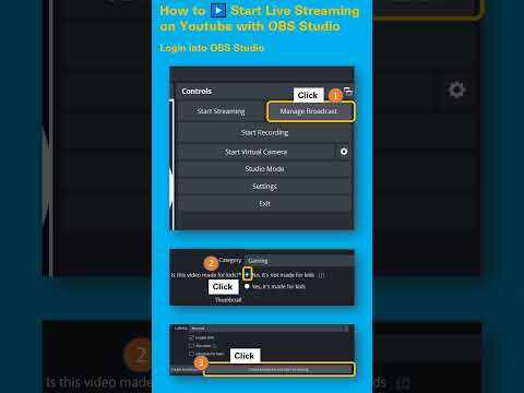 How To Start Live Streaming On Youtube With OBS Studio Quick Guide Tutorial