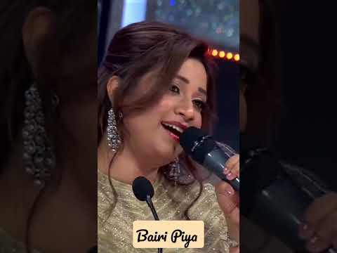 Bairi Piya Bada Bedardi Song Live Singing In Indian Idol By The Queen Of Melody Shreyaghoshal Srk