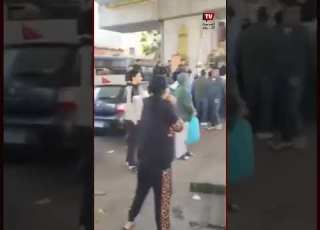  سقوط سيارة ملاكي من أعلى كوبري امتداد رمسيس باتجاه نادي السكة الحديد