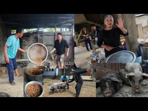 Monsang Triennial Gi Damak Oak Mari Kanghouna Thongba Cooking 4 Delicious Pig For Triennial
