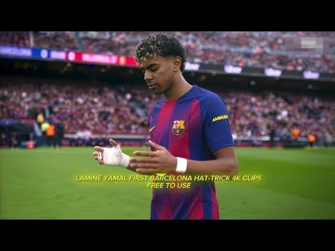 Lamine Yamal Barcelona First Hattrick 2026 4K Rare Clips Scenepack Upscale TOPAZ
