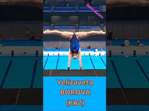 Absolutely Stunning Handstand Dive Yelizaveta Borova Womens Diving Shorts Diving