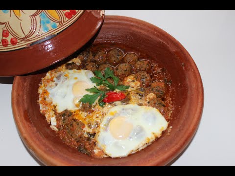Tajine Dyal Kefta Tajine Mit Hackfleisch Und Ei Tajine De Kefta Aux Oeufs