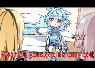 Riona Thought Su S Storage Rack Was Her Bed Su Mizumiya Riona Isaki Niko Koganei