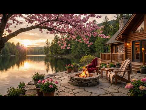 A Quiet Lakeside Cabin Retreat Cozy Fire Soft Nature Sounds For Deep Relaxation