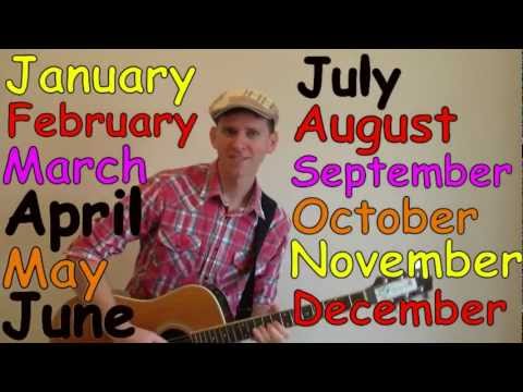 Months Of The Year Song Learn English Kids