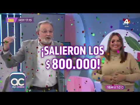 Algo Contigo Histórico Elba Llamó Al Programa Y Ganó 800 000 Escuchá Su Reacción