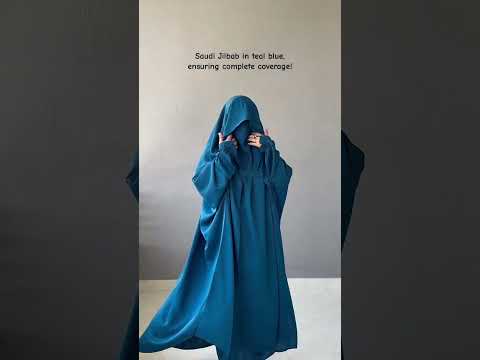 Saudi Jilbab In Shade Teal Blue Abaya Simple Hijab Niqab Jilbab Modestwear