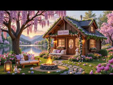 Easter Lakeside Cottage Ambience Cozy Campfire Soft Piano Music Happy Easter Easter Lakeside Cottage Ambience Cozy Campfire Soft Piano Music Happy Easter