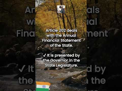 Article 202 Explained State Budget Annual Financial Statement IndianPolity StateBudget