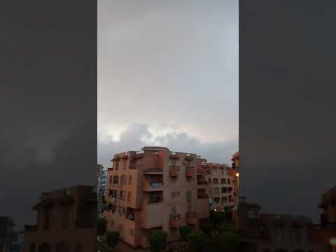 أقوى صوت برق ورعد صوت يهز الأرض مصر القاهره