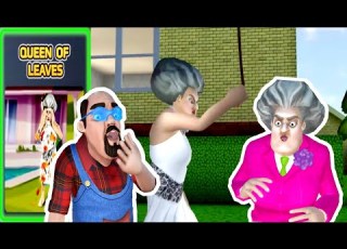  المدرسة الشريرة مرحلة الملابس مقلب البطاقة Scary Teacher 3D New Level Queen Of Leaves