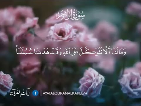 و م ا ل ن ا أ ل ا ن ت و ك ل ع ل ى الل ه و ق د ه د ان ا س ب ل ن ا تلاوة خاشعة إسلام صبحي