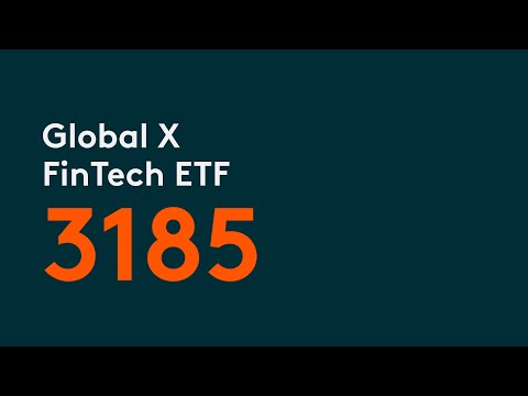 Global X FinTech ETF Global X ETFs Hong Kong 3185