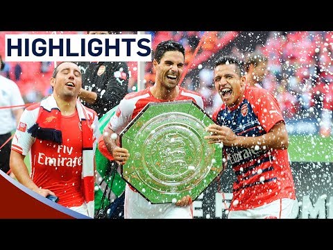 Arsenal 3 0 Manchester City Community Shield 2014 Goals Highlights