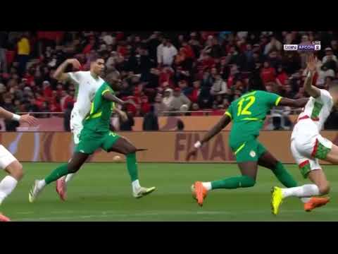 هدف منتخب السينغال ملعوب نهائي كأس امم افريقيا ضد المغرب هدف قاتل بسبب دياز ضربة جزاء اضاعها المغرب