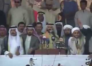 د سعيد اللافي يأمر بضرب جماعة قادمون يابغداد وطردهم من ساحة الاعتصام