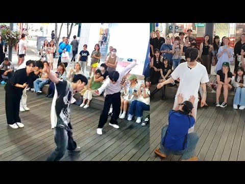 STREET ARTIST ONE OF WITH AUDIENCE INTERACTIVE SINCHON BUSKING 240714
