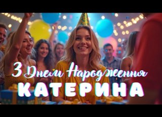 ВІТАЙ З Днем Народження Катерино Красива пісня привітання