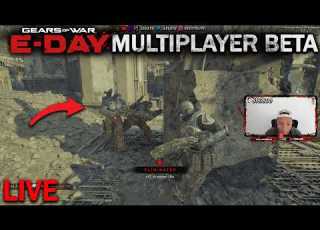 Gears Of War E Day BETA LIVE Ex 1 Player First Impressions BEST MOVEMENT 100 WINSTREAK