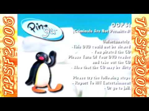 FAKE Pingu Antarctic Antics DVD Anti Piracy Screen