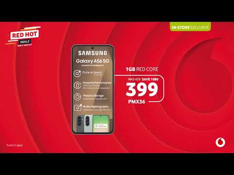 Get A Samsung Galaxy A56 For R399 Your Ultimate Glow Up Starts Now A Vodacom Exclusive