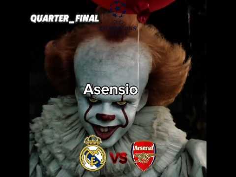 Quarter Final UCL Arsenal Vs Real Madrid Shorts Ucl Realmadrid Football