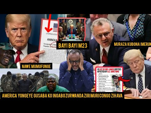 AMERICA YEMEJE GUFATA PRES KAGAME NOGUSHYIRA IHEREZO KUNTAMBARA YA CONGO LON ISABYE KO GOMA IREKURWA