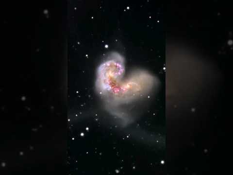 Heart Shaped Antennae Galaxies