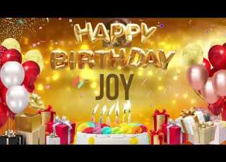 JOY Happy Birthday Joy