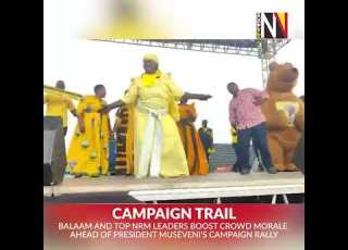  UgandaDecides2026 Balaam Top NRM Leaders Boost Crowd Morale Before President Museveni S Rally