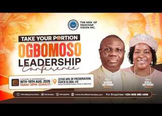  OGBOMOSO LEADERSHIP CONFERENCE TAKE YOUR PORTION REV SAMSON STELLA AJETUMOBI